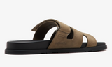 Hermès | Chypre Brown Suede Slides – product image 3