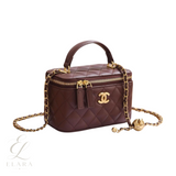 Chanel | Small Vanity Case Chain Bag – Burgundy – product image 1