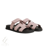 Hermès | Chypre Pink Goatskin Slides – product image 2