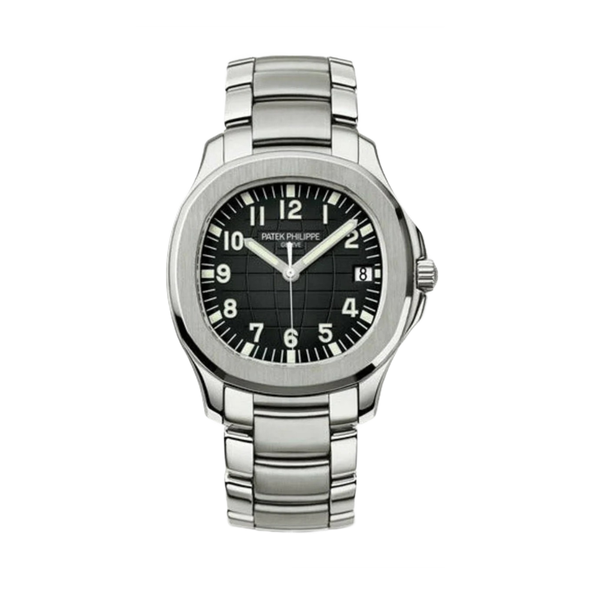 Patek Philippe | Aquanaut Black Dial Silver Tone Watch