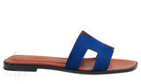 Hermès | Oran Slides – Bleu Smalt – product image 4