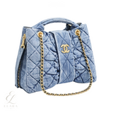 Chanel | Bow Blue Washed Denim Bag – product image 3