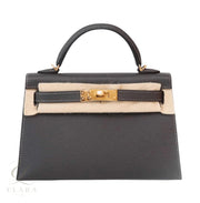 Hermès | Mini Kelly II Sellier Dark Grey Epsom Leather Bag – product image 1