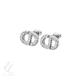 Dior | Crystal Stud Earring Silver – product image 3