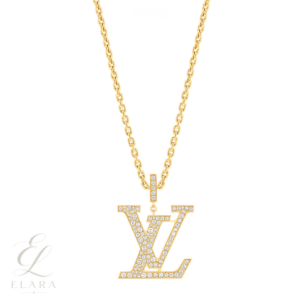 Louis Vuitton | Large Pendant Diamonds Yellow Gold Necklace