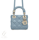 Dior | Lady Micro A Soft Bag – Blue – product image 3