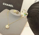 Chanel | Vintage Inspired CC Medallion Gold Tone Resin Jewelry – product image 3