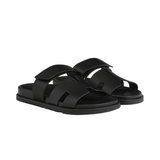 Hermès | Chypre Black Calfskin Slides – product image 2