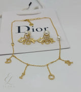 Dior | Layered Charm Necklace Gold – product image 4