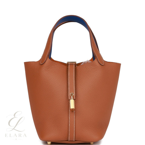 Hermès | Eclat Picotin Lock 18 Gold Clemence Bag