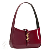 Saint Laurent | Le 5 À 7 Mini Patent-Leather Shoulder Dark Bag – Red – product image 3