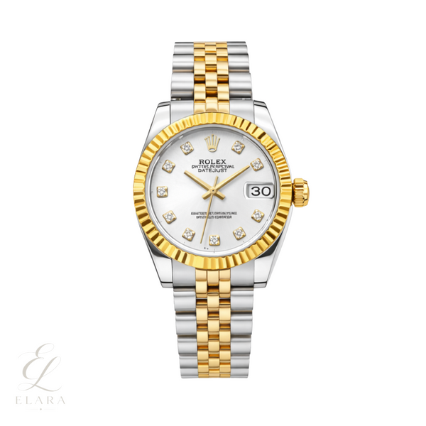 Rolex | Datejust Two-Tone Fluted Bezel Jubilee Watch