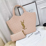 Saint Laurent | Icare Maxi Quilted Lambskin Tote Pale Bag – product image 4