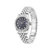Rolex | Datejust Oystersteel Purple Dial Watch – product image 2