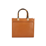 Fendi | Sunshine Small Tote Brown Calf Leather Bag – product image 3