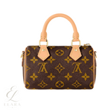 Louis Vuitton | Nano Speedy Monogram Canvas Natural Cowhide Leather Trim Bag – product image 1