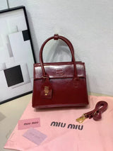 Miu Miu | Solitaire Shiny Leather Bag – Red – product image 4