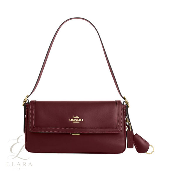 Coach | Etta Small Flap Red Leather Bag