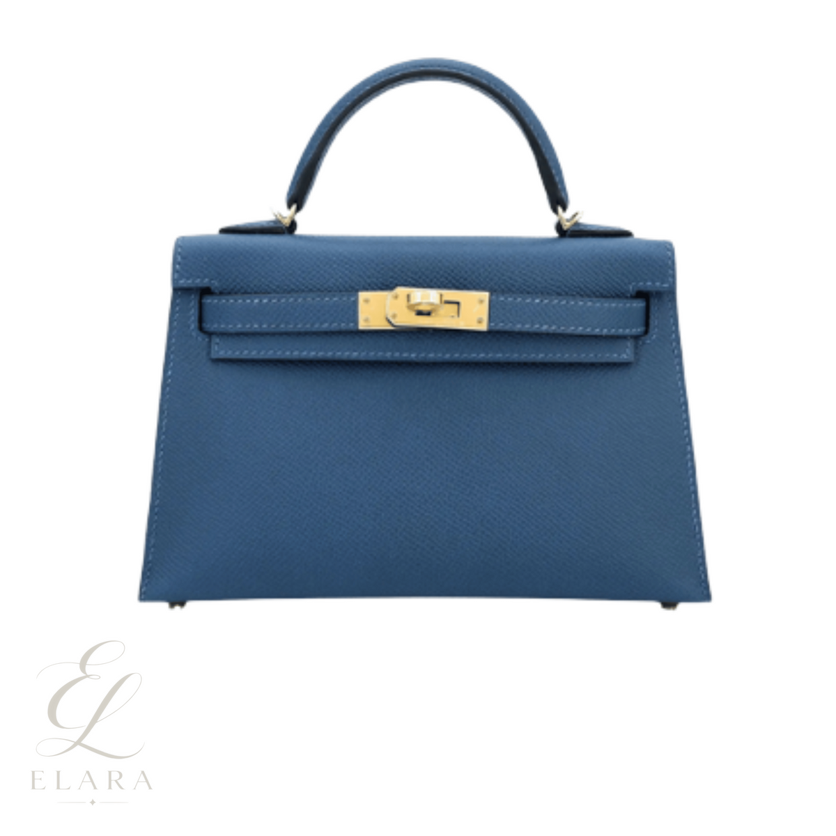Hermès | Mini Kelly 20 Deep Blue Epsom Leather Gold Hardware Bag – product image 1