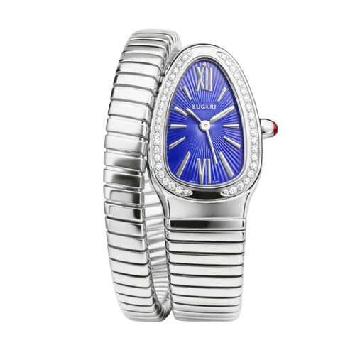 Bvlgari | Serpenti Tubogas Blue Dial Silver Steel Watch – product image 1