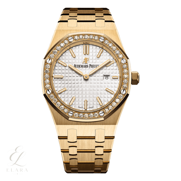 Audemars Piguet | Silver Index Watch – Yellow Gold