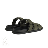 Hermès | Chypre Green Goatskin Slides – product image 3