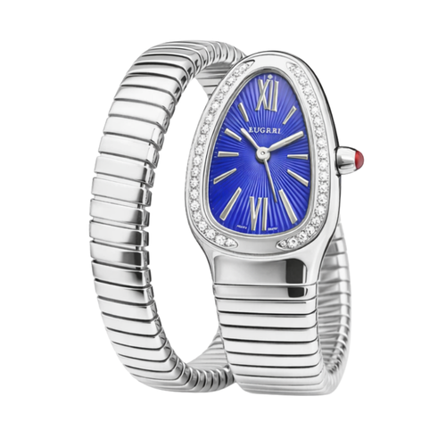 Bvlgari | Serpenti Tubogas Blue Dial Silver Steel Watch – product image 2