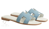 Hermès | Oran Slides – Light Blue – product image 2