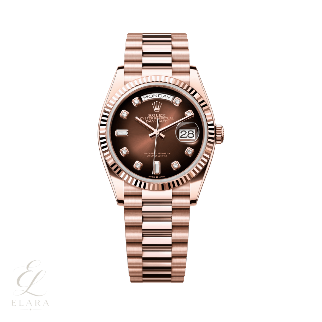 Rolex | Day-Date Brown Ombré Diamond Dial Watch – product image 1