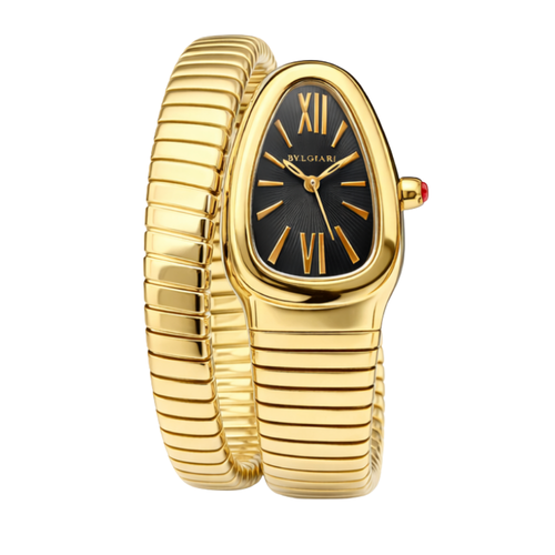 Bvlgari | Serpenti Tubogas Gold Steel Black Dial Watch – product image 1