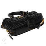 Miu Miu | Arcadie Matelassé Nappa Leather Bag – Black – product image 4