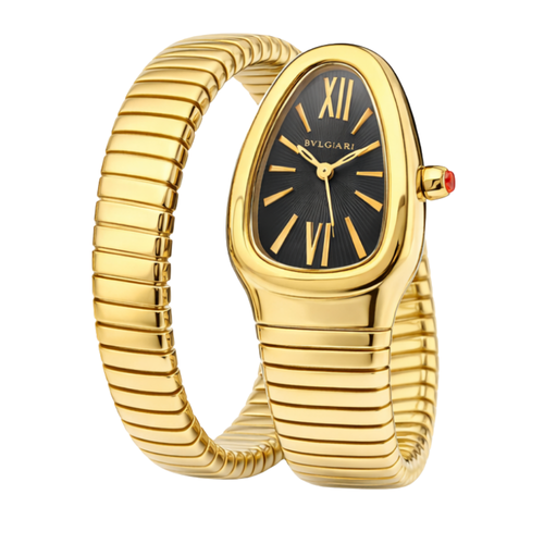 Bvlgari | Serpenti Tubogas Gold Steel Black Dial Watch – product image 2