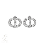 Dior | Crystal Stud Earring Silver – product image 1