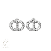 Dior | Crystal Stud Earring Silver – product image 1