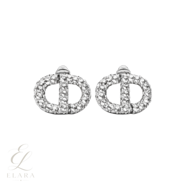 Dior | Crystal Stud Earring Silver