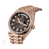 Rolex | Day-Date Brown Ombré Diamond Dial Watch – product image 4