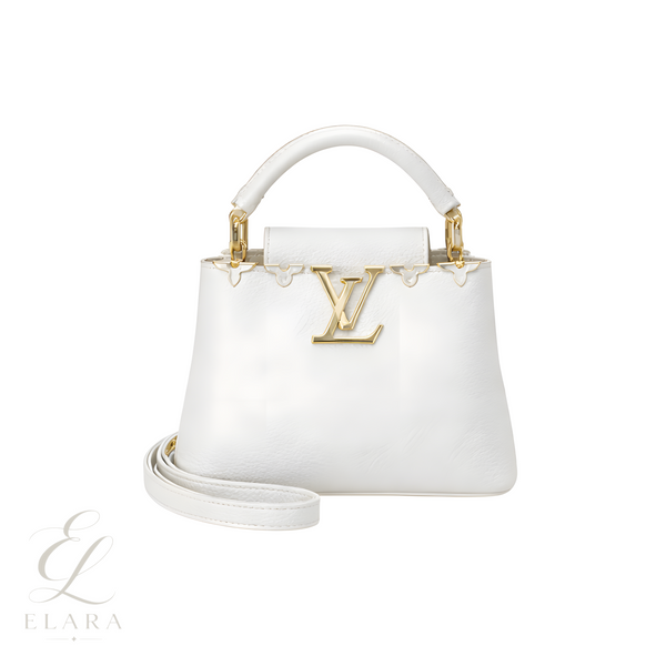 Louis Vuitton | Capucines Taurillon Flower Bag – White