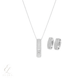 Messika | Move Uno Pavé Vertical White Gold Full Diamonds Jewelry – product image 1