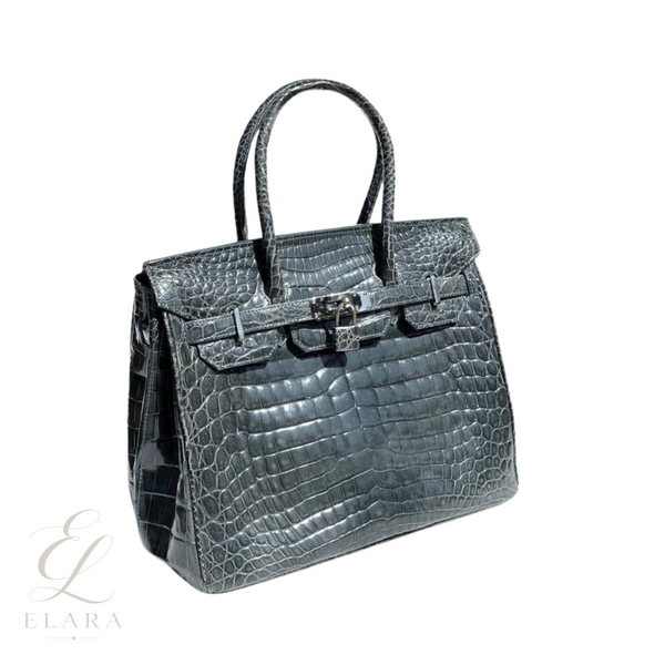 Hermès | Birkin 25 Black Matte Alligator Bag