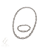 Gucci | Chunky Chain Necklace Bracelet Set Silver – product image 2