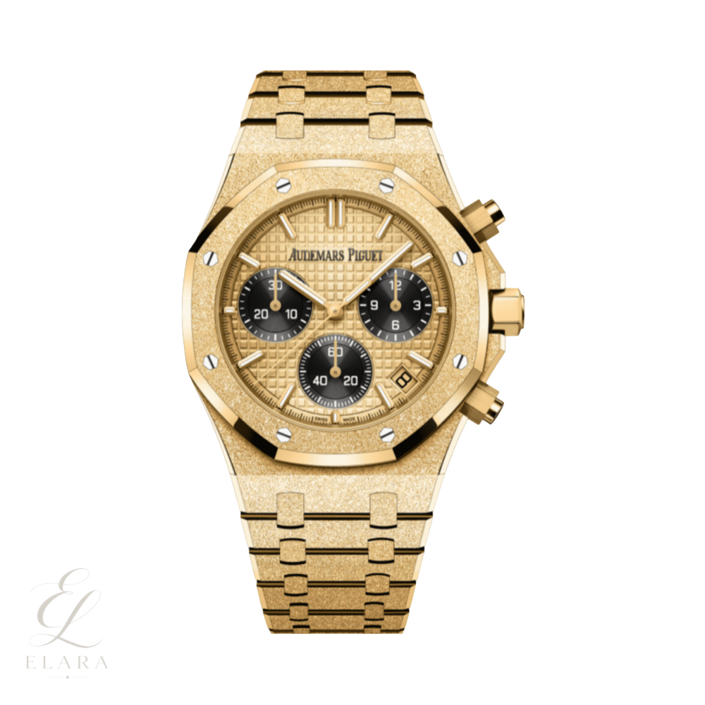 Audemars Piguet | Selfwinding Chronograph Frosted Yellow Gold Gold Dial Watch – product image 1