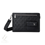 Louis Vuitton | Black Wrist Canvas Pouch – product image 1