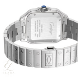 Cartier | Santos de Large Green Dial Stainless Steel Watch