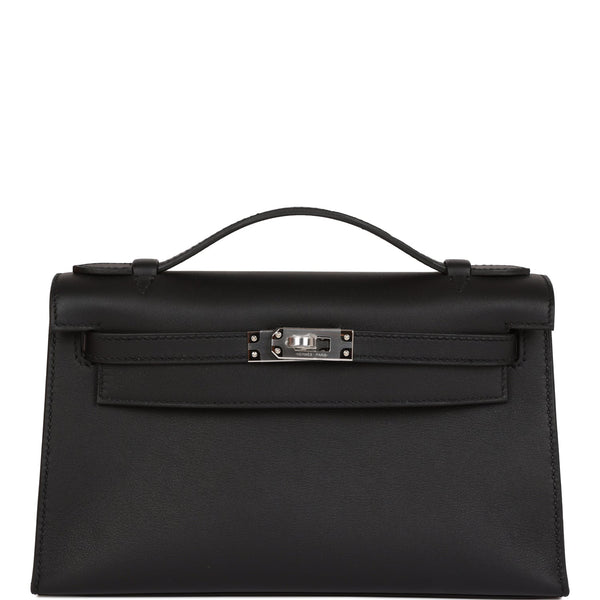 Hermès | Kelly Pochette Black Swift Bag