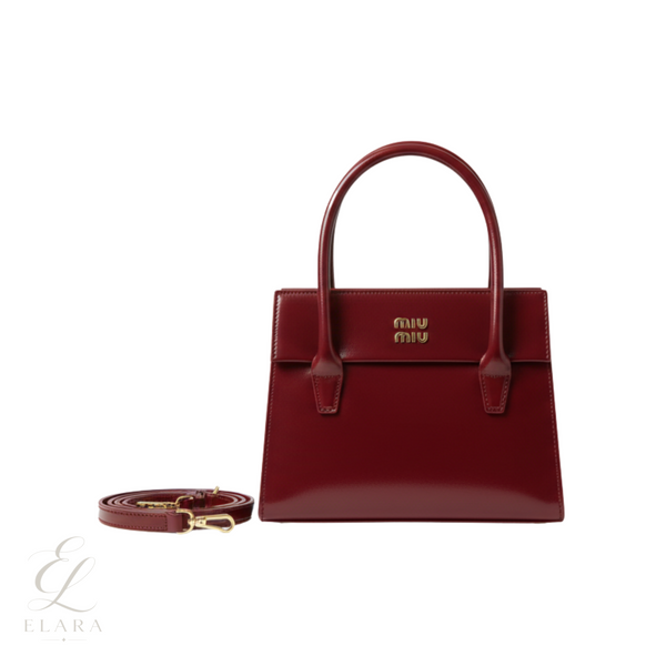 Miu Miu | Solitaire Shiny Leather Bag – Red