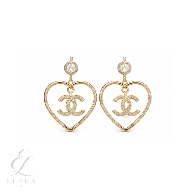 Chanel | Square Pearl & Black Cabochon CC Drop Earrings – product image 2