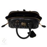 Miu Miu | Arcadie Matelassé Nappa Leather Bag – Black – product image 5