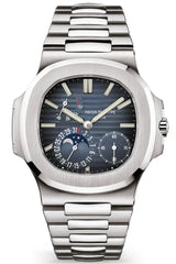 Patek Philippe | Nautilus Dark Blue Dial Silver Tone Watch – product image 2