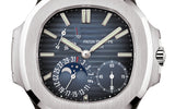 Patek Philippe | Nautilus Dark Blue Dial Silver Tone Watch – product image 4