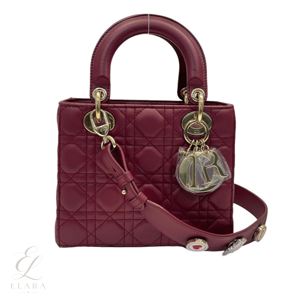 Dior | My ABC Burgundy Or Red Cannage Lambskin Bag